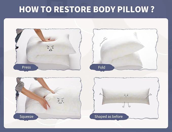 WSOFRLAC Thin Neck Pillow for loft Bed 20x54 Adjustable Back Decorative Pillows - Image 8