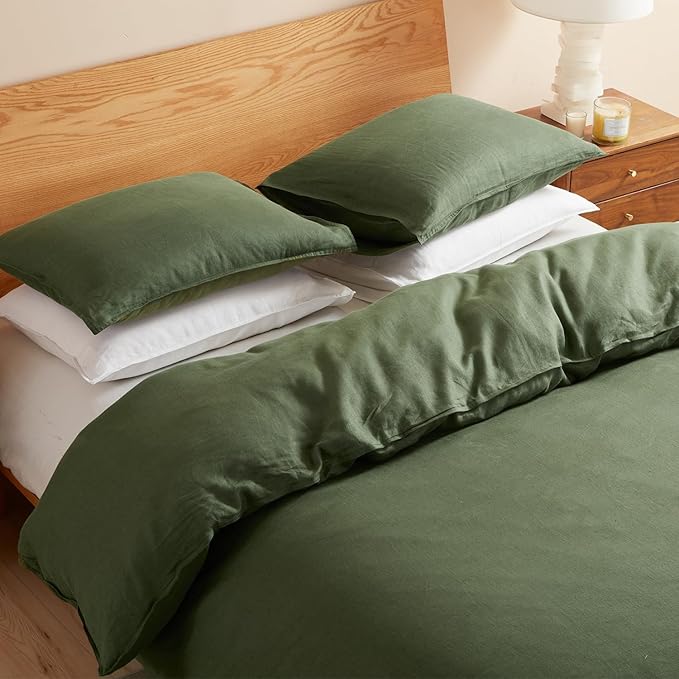 DAPU 100% Linen Duvet Cover, Pure Natural French Flax Linen - Image 5