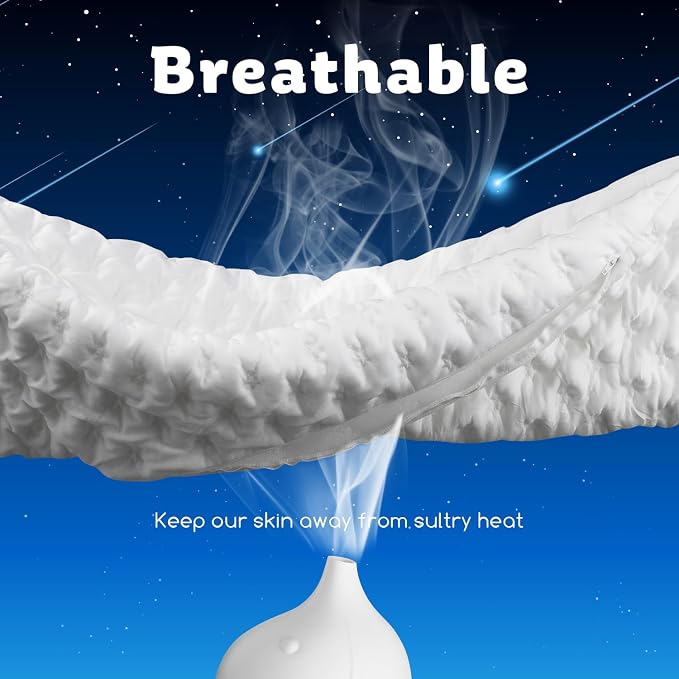 Cooling Side Sleeper Pillow for Neck and Shoulder Pain, Luxury Shredded Memory - Image 5