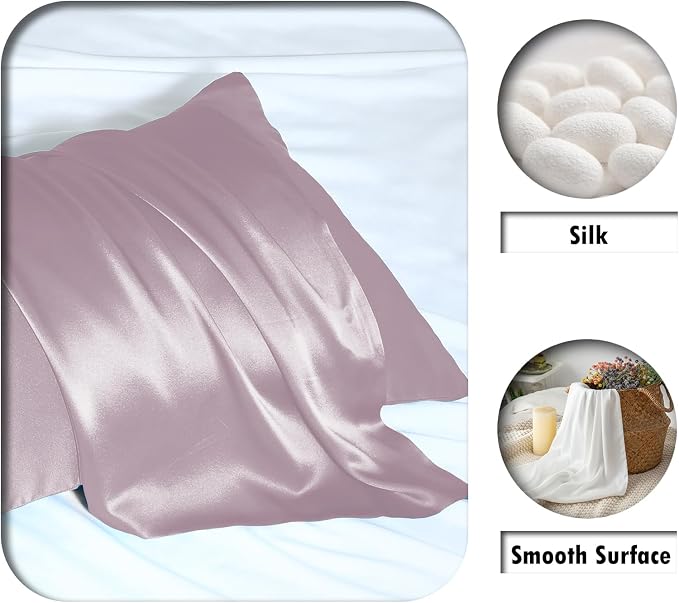 Mulberry Silk Pillowcase for Hair and Skin Standard Size 20"X 26" Pillow Case - Image 2