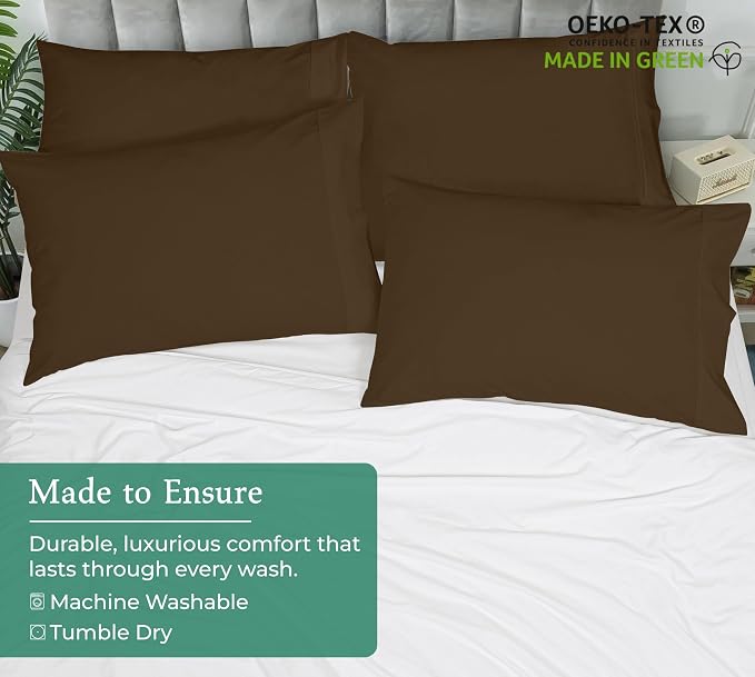 Royale Linens Queen Pillowcase Set of 2 - Image 8