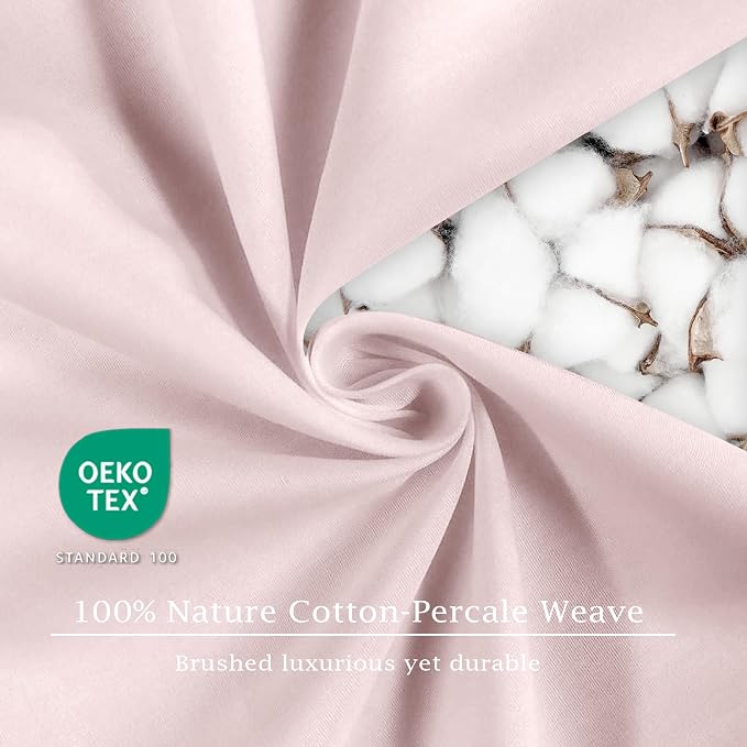 FreshCulture Pure Cotton Fitted Sheets California King Size, 300 Thread Count - Image 6