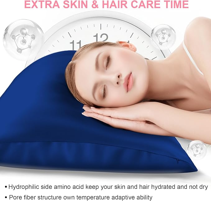 Silk Pillow Cases 2 Pack Queen Size - Image 3
