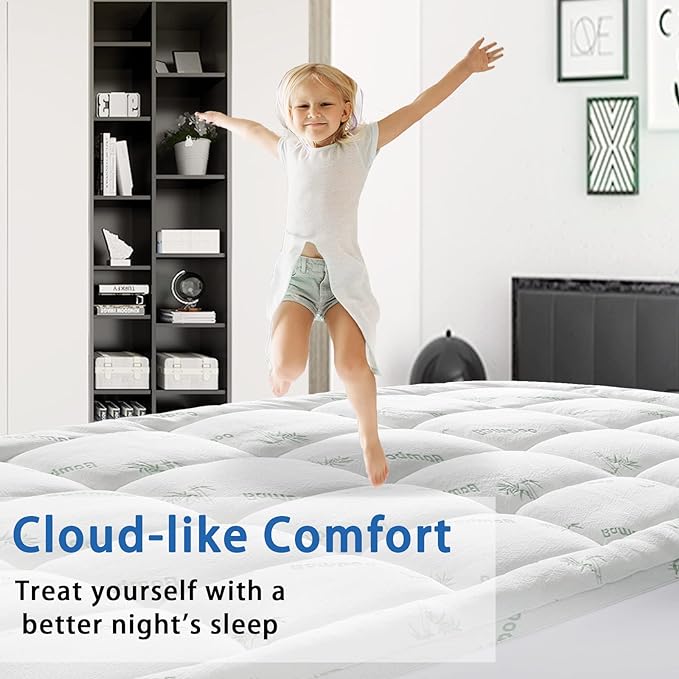 Mattress Topper Twin Size, Cooling Extra Thick Breathable Viscose Made from - Image 4