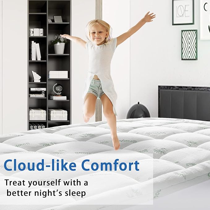 Mattress Topper Twin XL Size, Cooling Extra Thick Breathable Viscose Made from - Image 4