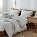 Simple&Opulence 100% Linen Duvet Cover Set 3pcs Basic Style Natural French by SimpleOpulence