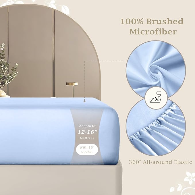 FreshCulture Twin XL Fitted Sheet Only – Premium Hotel-Quality Fitted Sheet - Image 3
