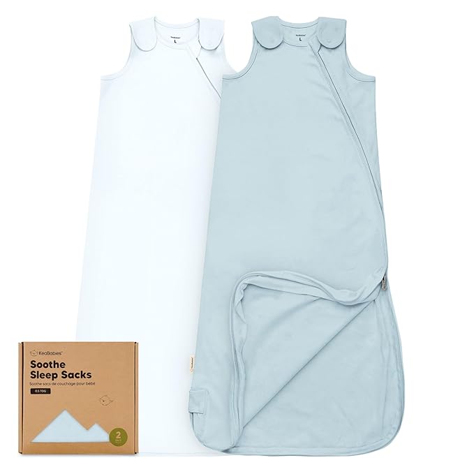 2-Pack Organic Baby Sleep Sacks, 100% Cotton by KeaBabies