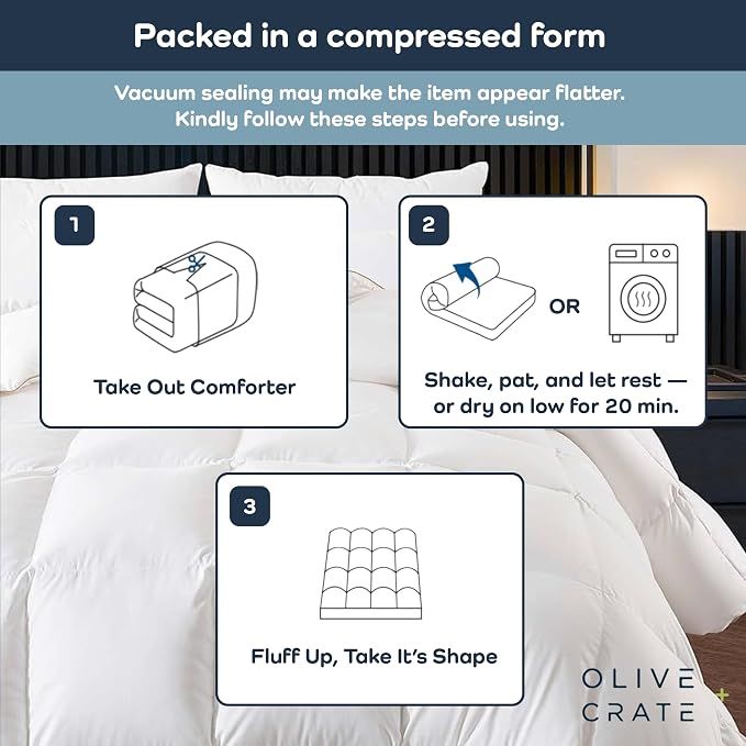 Olive + Crate 100% Viscose derived from Bamboo Comforter Outer Shell - Image 8