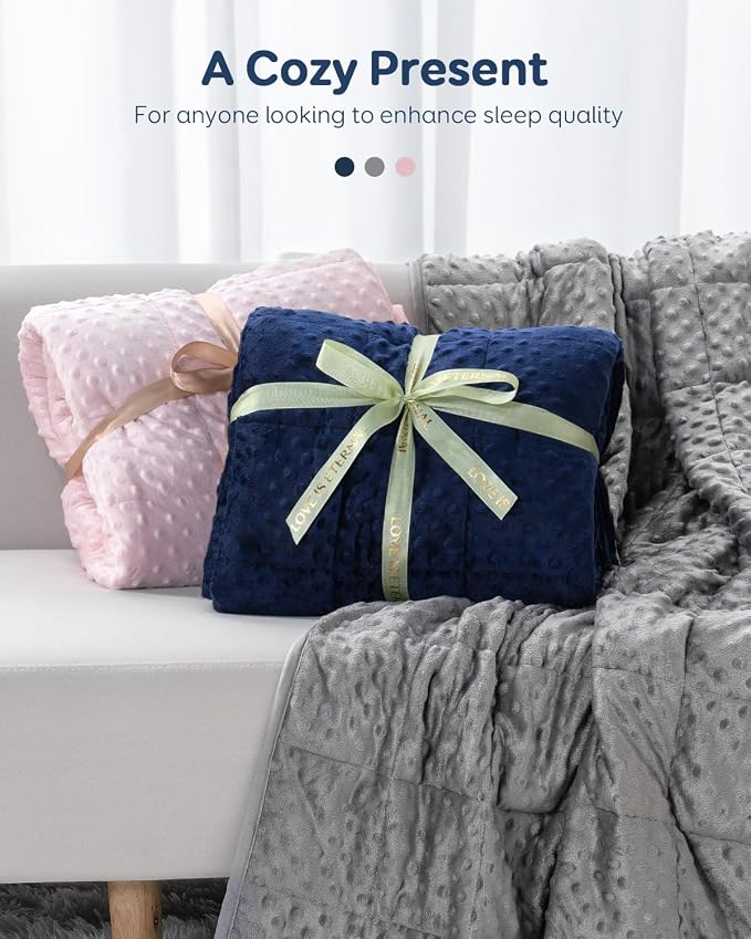Kivik Weighted Blanket 20 lbs for Adults, Minky Dot Heavy Blankets, Microfiber - Image 7