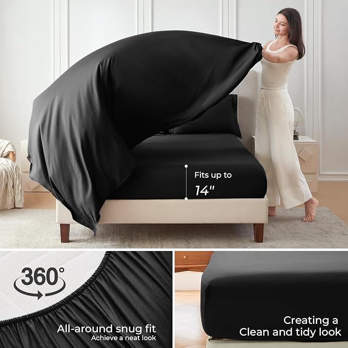 Sasttie Oversized King Comforter Set, 7 Pieces Extra Large Bed in a Bag - Image 4