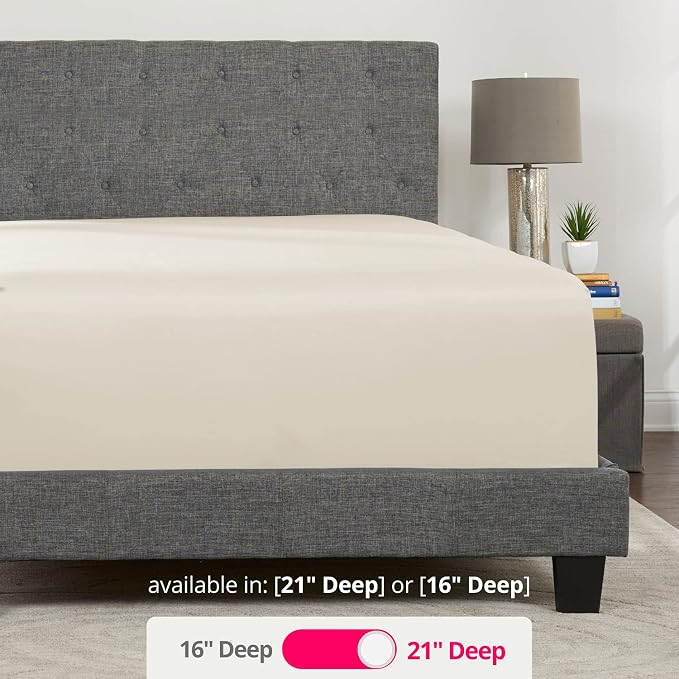 Twin XL Deep Pocket Fitted Sheet – 17” - Image 3