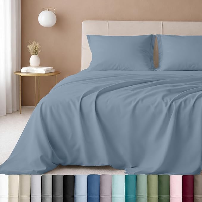 CALIFORNIA DESIGN DEN 5-Star Hotel 600 Thread Count 100% Cotton Sheets Set by CaliforniaDesignDen