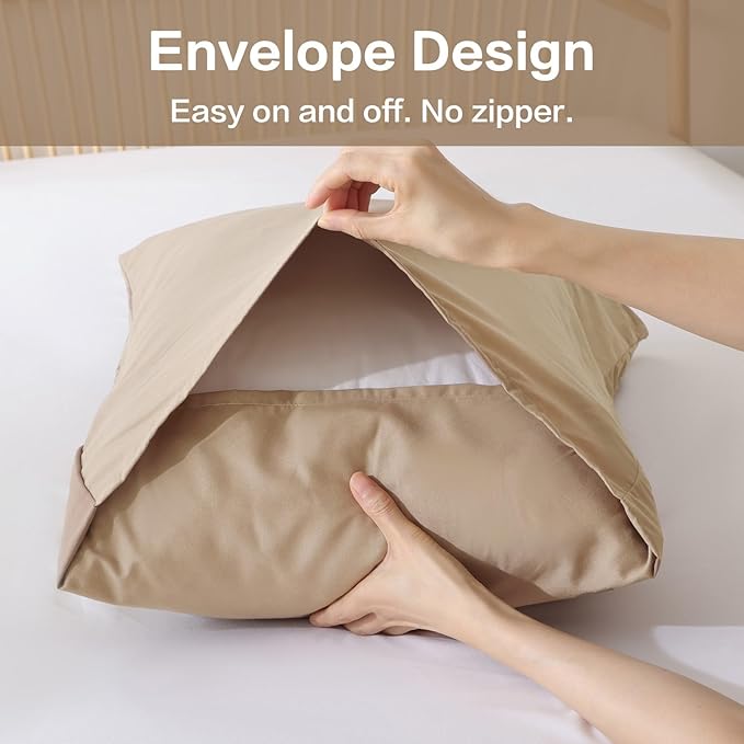 ROSGONIA Queen Comforter Set Taupe Brown - Image 6