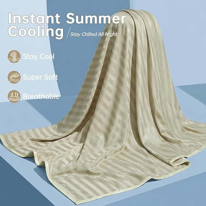 Guohaoi Cooling Blanket for Hot Sleepers, Absorbs Heat to Keep Body Cool for - Image 2