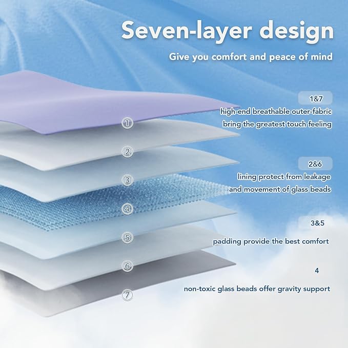 Topcee Weighted Blanket for Adults, Minky Dots Heavy Blanket for Woman - Image 6