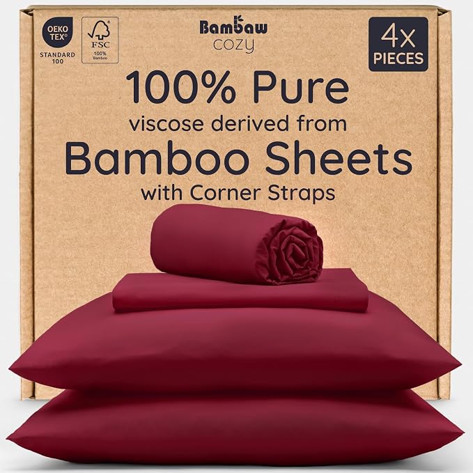 Bambaw 100% Viscose Derived from Bamboo King Size Sheet Set by Bambaw