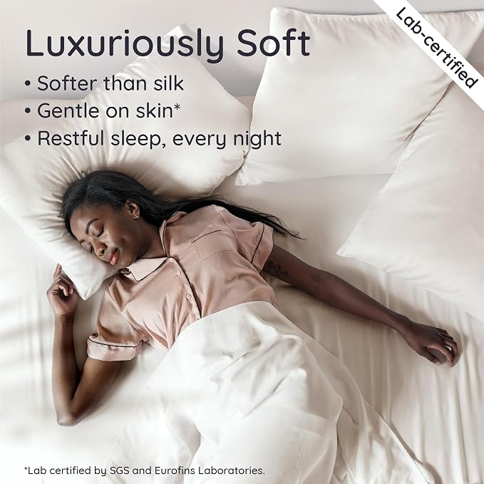 Bambaw 100% Viscose Derived from Bamboo Full Fitted Sheet Size, 15’’ Deep - Image 4