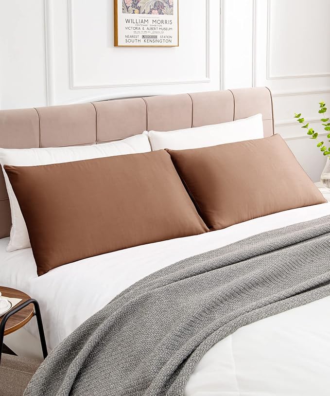 Warmstar Cotton Pillow Cases Queen Size Set of 2, 600 Thread Count Pillowcases - Image 2