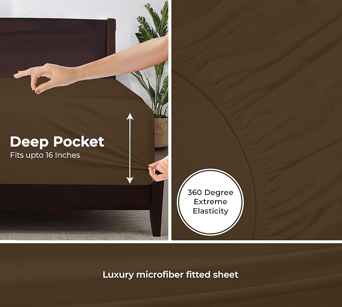 Royale Linens Fitted Sheet Twin - Image 3