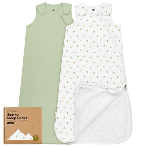 2-Pack Organic Baby Sleep Sacks, 100% Cotton by KeaBabies
