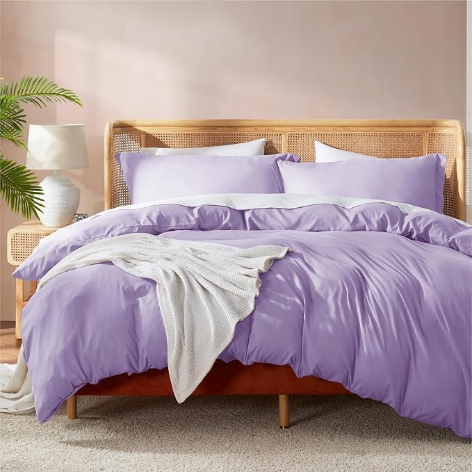 Nestl Lavender Duvet Cover King Size by Nestl