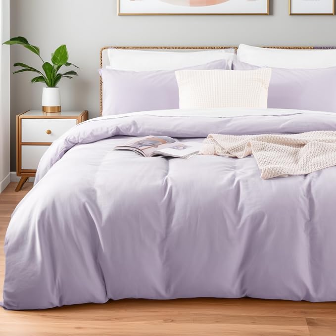 NEXHOME PRO King Duvet Cover Set, 100% Washed Cotton by NEXHOMEPRO