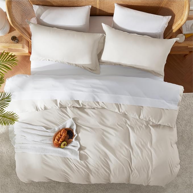 Nestl Off White Duvet Cover King Size - Image 5