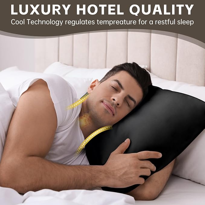 HIMOON Bed Pillows for Sleeping 4 Pack, King Size Cooling Pillows Set of 4 - Image 5