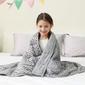 Mr. Sandman Weighted Blanket 5LBS 36 x 48 Inches, Minky Dots Heavy Blanket by MrSandman