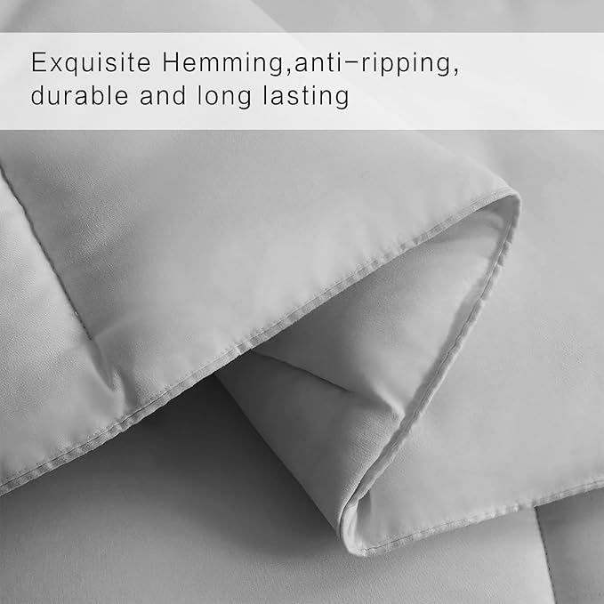 COHOME PremiumTwin XL Size Comforter, All-Season Quilted Down Alternative Duvet - Image 4