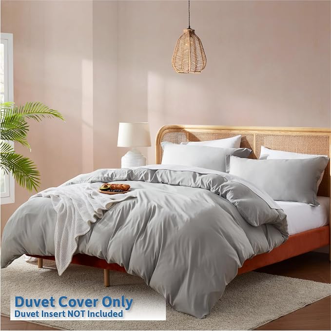 Nestl Light Grey Duvet Cover Full Size - Image 2