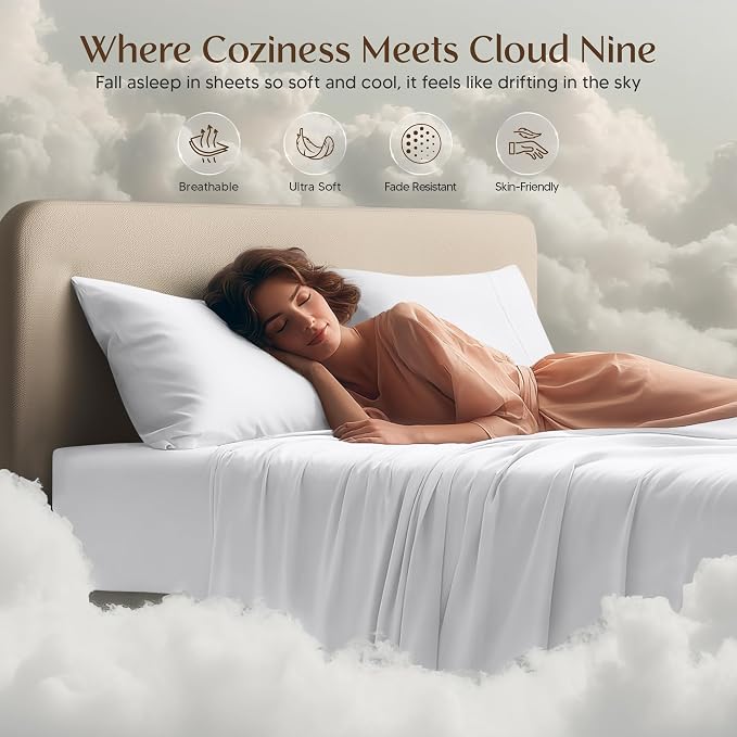 Utopia Bedding Full Size Sheet Set – 4 Piece Bed Sheets, Soft and Breathable - Image 6
