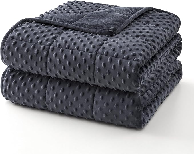 Topcee Weighted Blanket for Adults, Minky Dots Heavy Blanket for 190-210lbs by Topcee%E2%80%94ForYourGoodSleep