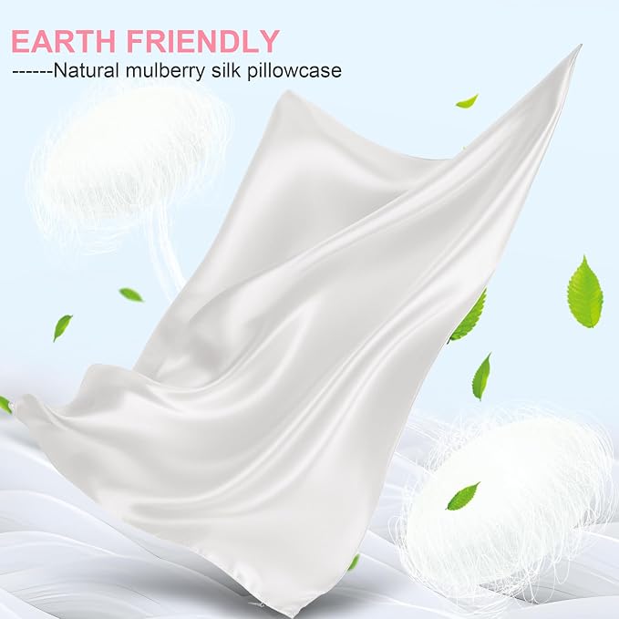 Silk Pillow Cases 2 Pack Queen Size - Image 2