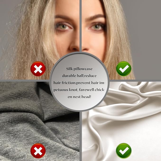 Silk Pillow Cases 2 Pack Soft Breathable and Sliky King Size Pillow Cases Set - Image 5