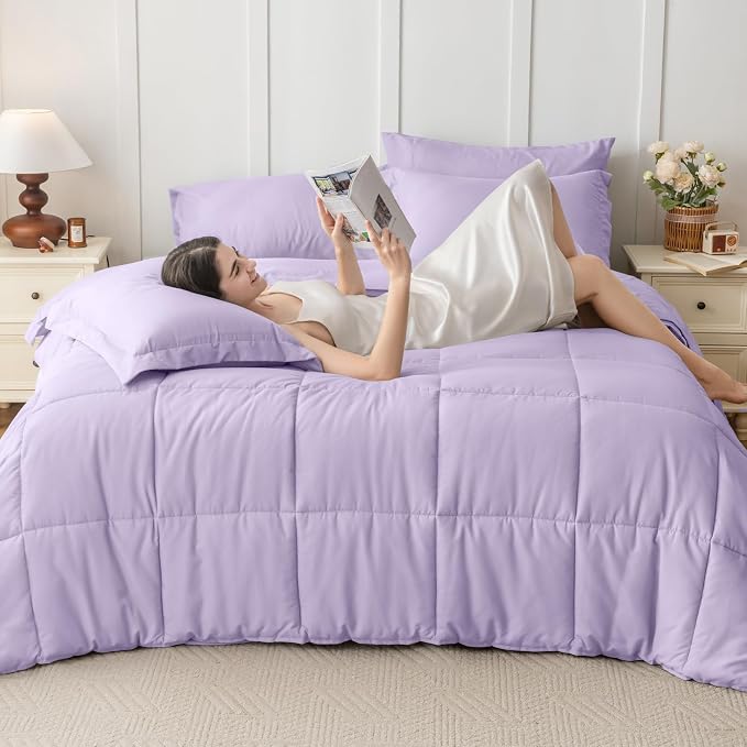 JOLLYVOGUE California King Comforter Set, Ultra-Soft Bed in a Bag Cal King Size - Image 6