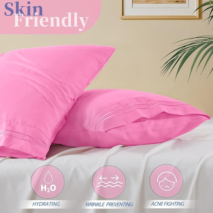 Vonty 2 Pack King Pillow Cases - Image 3