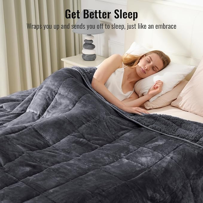 Uttermara Weighted Blankets for Adults Full Size, 12lbs 48x72 inches Blanket - Image 3