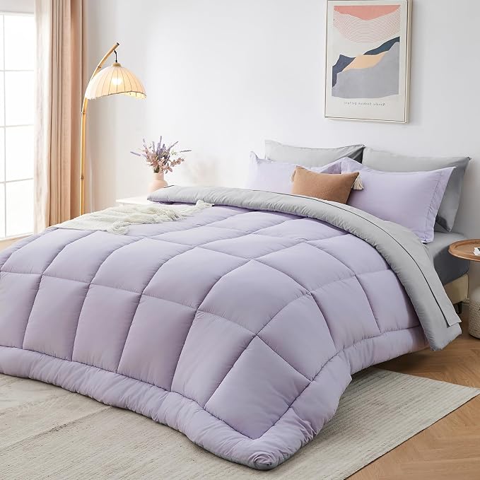 Sasttie Full Size Comforter Sets, 7 Pieces Reversible Bed in a Bag Full by SASTTIE