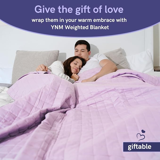 YnM Exclusive Weighted Blanket, Organic Long Stapled Cotton - Image 7