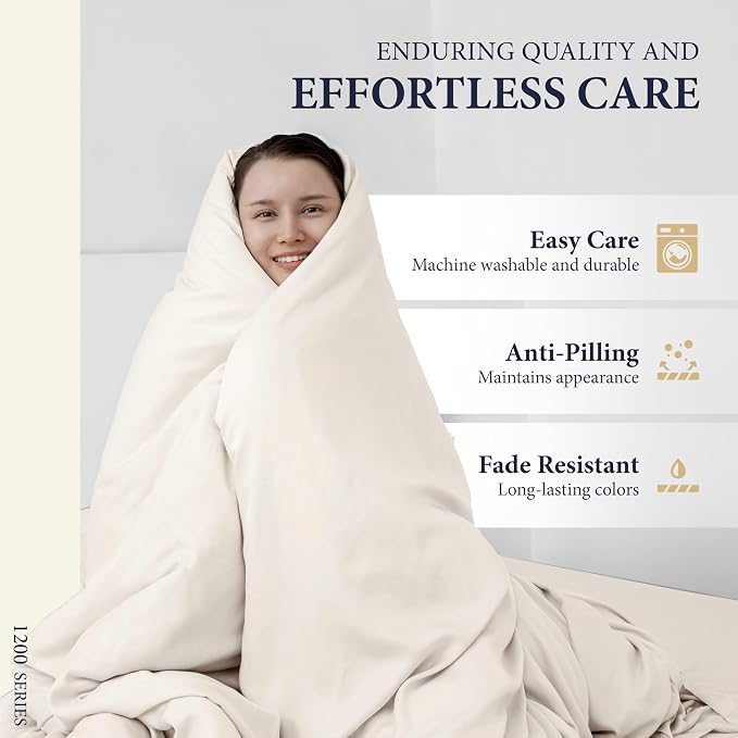 100% Egyptian Cotton Queen Size Sheets Set - Image 7
