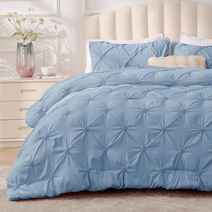 BEDELITE Cornflower Blue Queen Comforter Set by BEDELITE