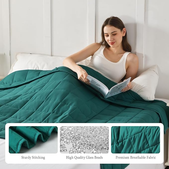 Topblan Weighted Blanket for Adults 15lbs, Soft Cooling Weighted Blankets - Image 6