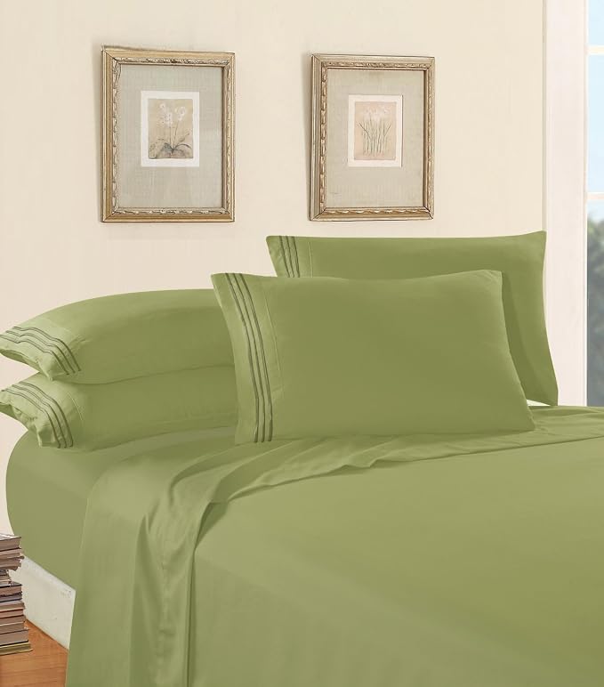 Elegant Comfort Luxurious Soft 1500 Premier Hotel Quality 4-Piece Bed Sheet Set - Image 3