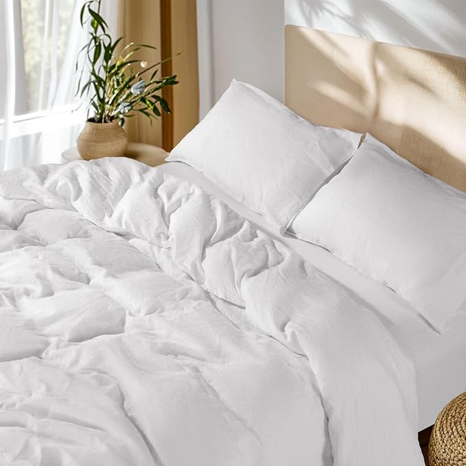 SONORO KATE 100% French Linen Duvet Cover, Soft Breathable by SONOROKATE