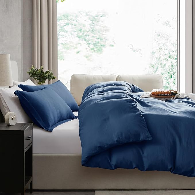 Nestl Navy Blue California King Duvet Cover Sets - Image 7