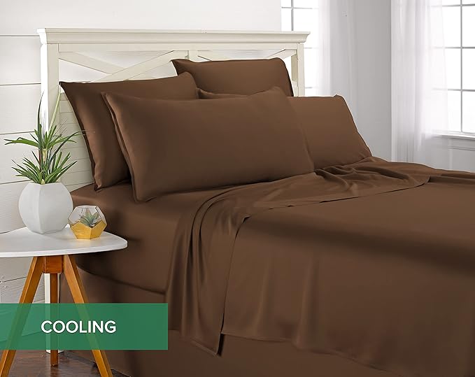 Pure Bamboo King Sheets, Genuine 100% Organic Viscose Derived from Bamboo Bed - Image 5