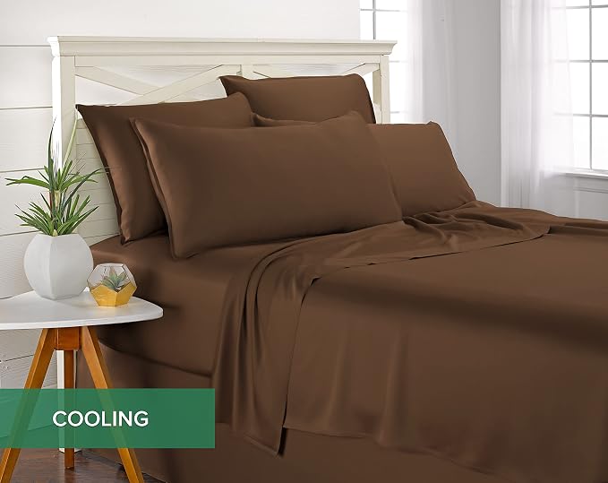 Pure Bamboo Queen Sheets, Genuine 100% Organic Viscose Derived from Bamboo Bed - Image 5