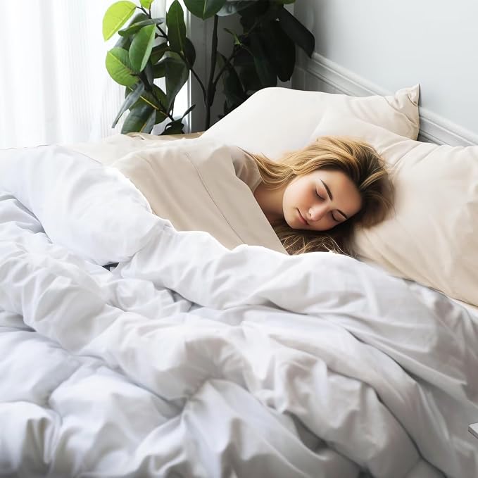 Bamboo Viscose Flat Sheets Only, 400 Thread Count Sateen Weave TwinXL Size Flat - Image 5
